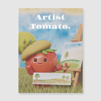 cartão magnético de tomate agudo