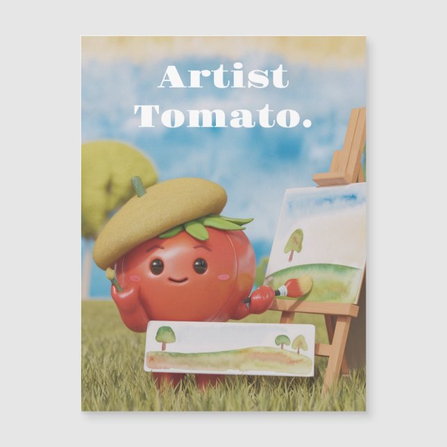 cartão magnético de tomate agudo (Frente)