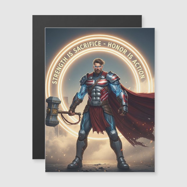 Cartão Magnético do Dia do Trabalhador – Força é S (Frente/Verso)