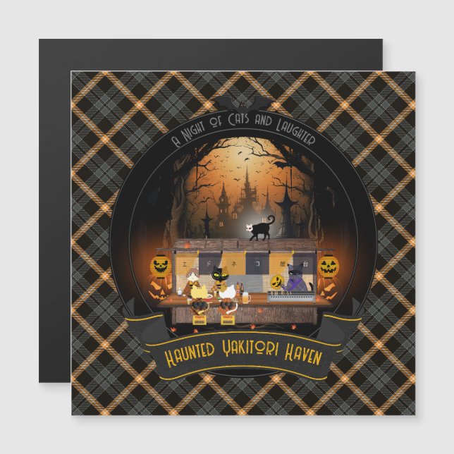 Cartão Magnético do Haunted Yakitori Haven (Frente/Verso)