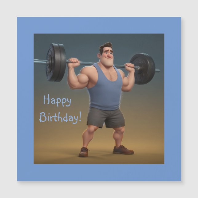 Cartão Magnético do Workout Man (Frente)