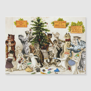 Cartão Magnético Festa de Natal dos Gatos de Louis