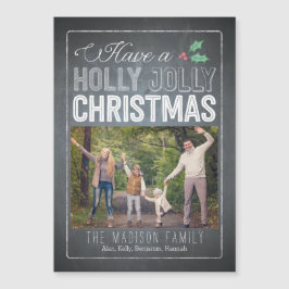 Cartão Magnético Fino e Personalizado de Natal Hol