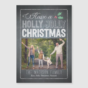 Cartão Magnético Fino e Personalizado de Natal Hol