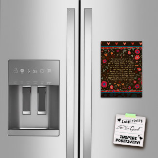 Cartão Magnético Floral de Hábitos Motivacionais