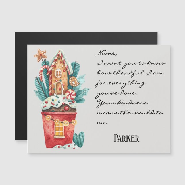 Cartão Magnético Genérico Feriado de Natal (Frente/Verso)