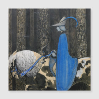 Cartão magnético John Bauer The Blue Cloak Circa 1