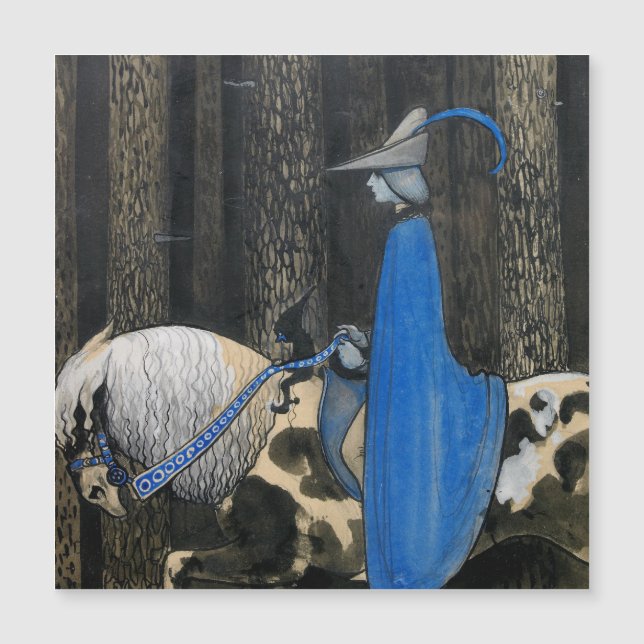 Cartão magnético John Bauer The Blue Cloak Circa 1 (Frente)