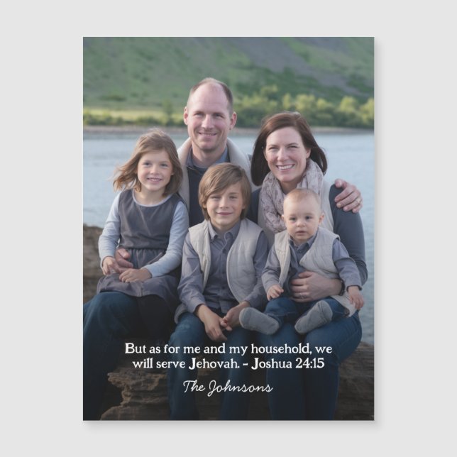 Cartão magnético JW Joshua 25:15 (Frente)