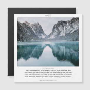 Cartão magnético Matthew 21:4-5 HEALING SCRIPIX