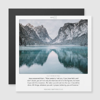 Cartão magnético Matthew 21:4-5 HEALING SCRIPIX