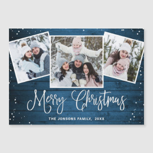 Cartão Magnético PHOTO PHOTO Blue Wood 3