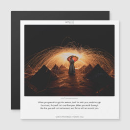 Cartão magnético SCRIPIX das PROMESSAS de Isaiah 4