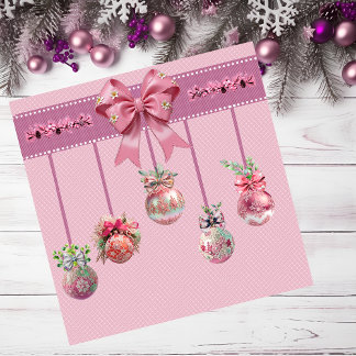 Cartão Magnético Único de Bolas de Natal