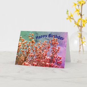 Cartão Magnolia Blossomo Blue Sky Art Aniversário