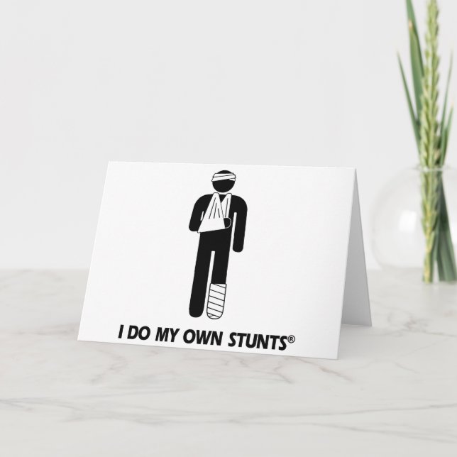 Cartão Magoando Meus Próprios Truques (Frente)