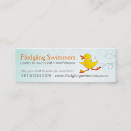 Cartão magro da promoção do negócio do instrutor