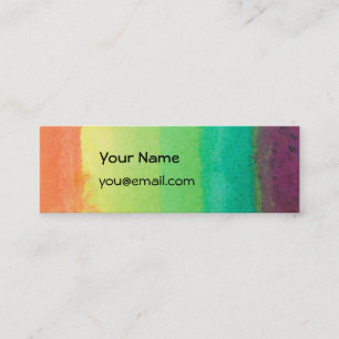 Cartão magro do arco-íris