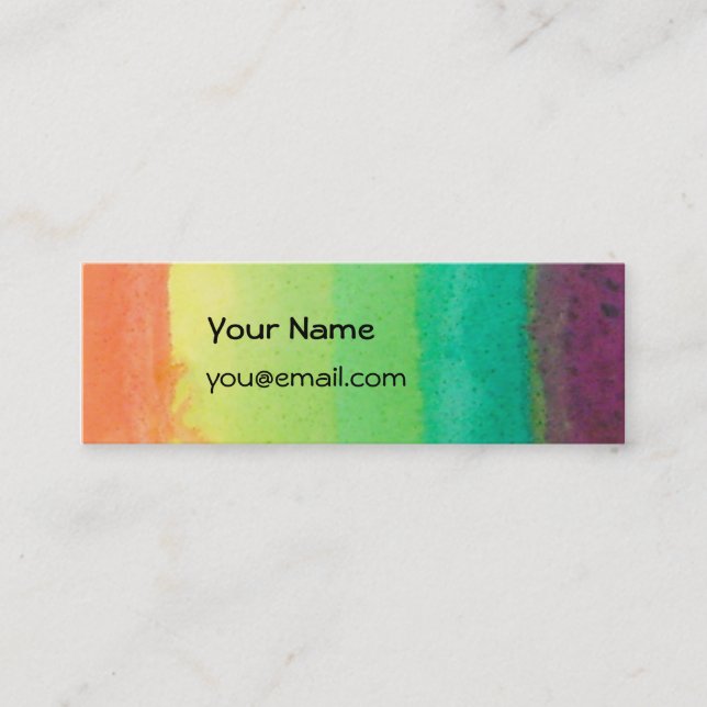 Cartão magro do arco-íris (Frente)