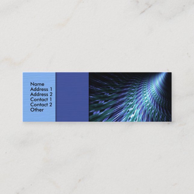 Cartão magro do contato do Vortex demente (Frente)