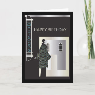 Cartão Mah Jongg Deco Miami