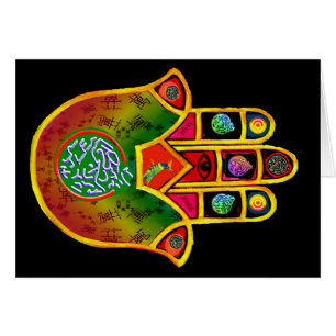 Cartão Mah Jongg Hamsa