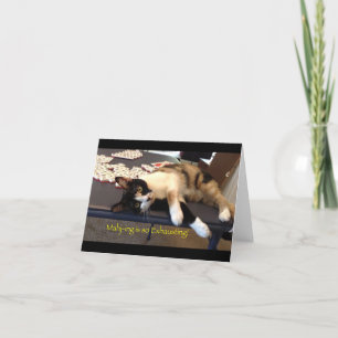 Cartão Mah Jongg Notecard "Mahj-ing está exausto!"