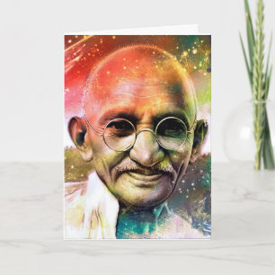 Cartão Mahatma Gandhi Greeting Card