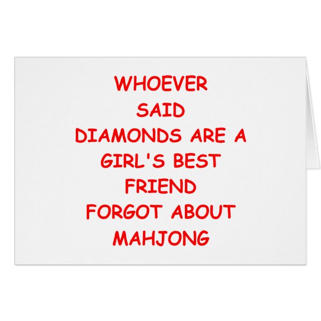 Cartão mahjong (Frente Horizontal)