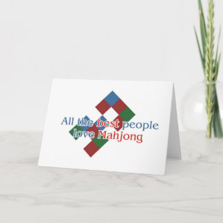 Cartão Mahjong Lover's greetings