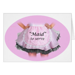 Cartão Maid to Serve