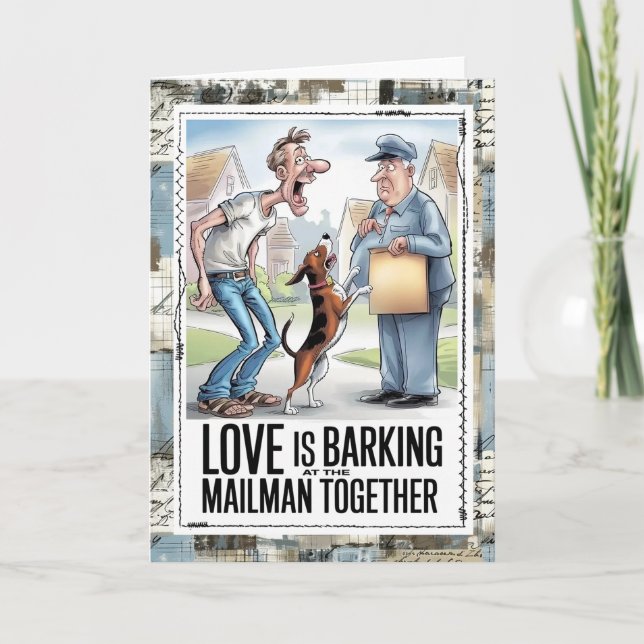 Cartão Mail Carrier Humor Card (Frente)