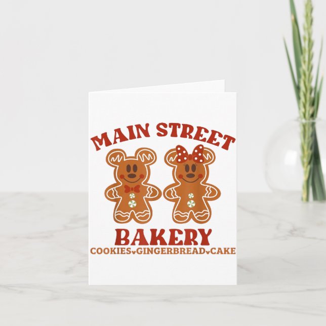 Cartão Main Street Bakery Cookies Gingerbread Cake Christ (Frente)