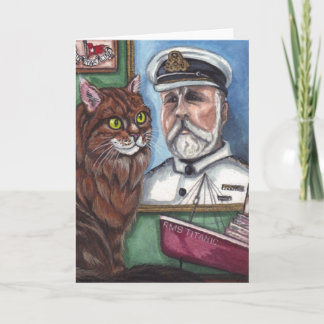 Cartão MAINE COON CAT Titanic Note Card