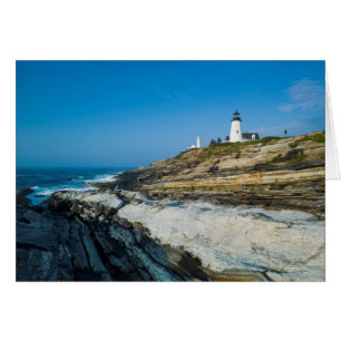 Cartão Maine, Pemaquid Point, Farol de Pemaquid Point