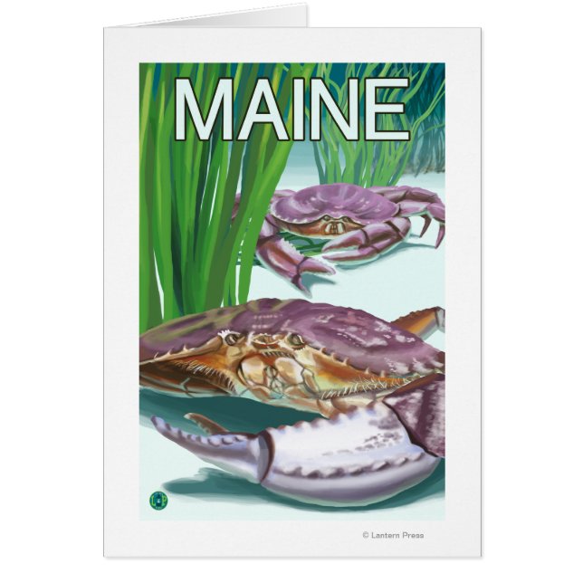 Cartão MaineCrab e Pescador (Frente)