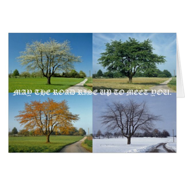 CARTÃO MAIO A ESTRADA AUMENTA ACIMA PARA ENCONTRÁ-LO (Frente Horizontal)