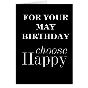 CARTÃO **MAIO DESEJOS DE ANIVERSÁRIO** DIZER ESCOLHER "FE