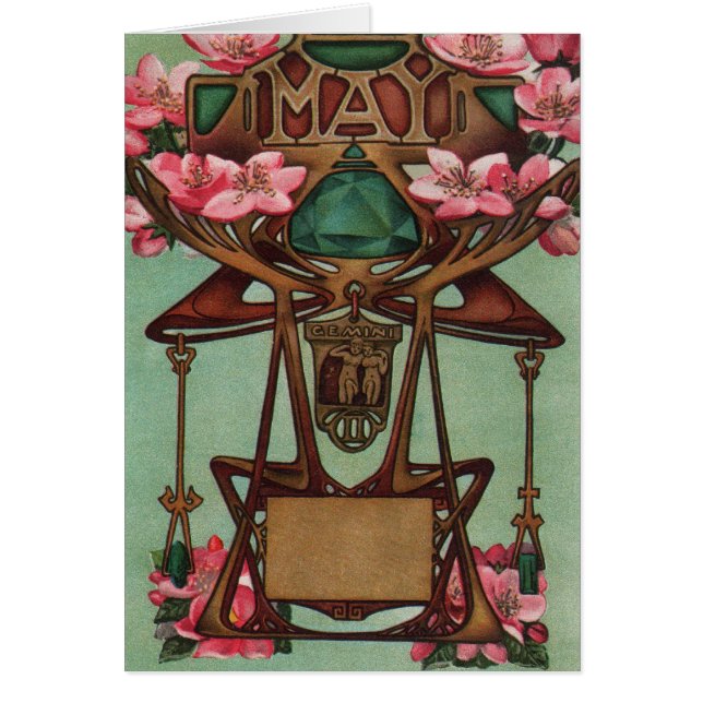 Cartão Maio - Gêmeos (Frente)