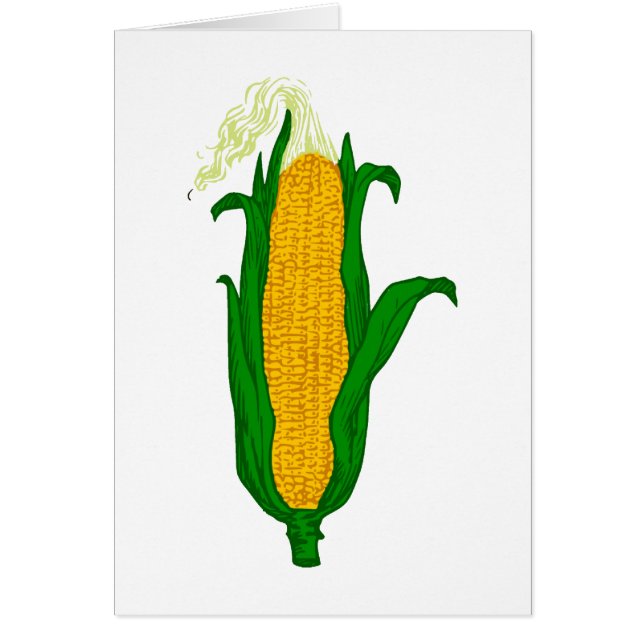 Cartão Maio maçaroca corn cob (Frente)