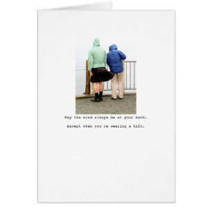 Cartão Maio o vento esteja sempre no seu traseiro…