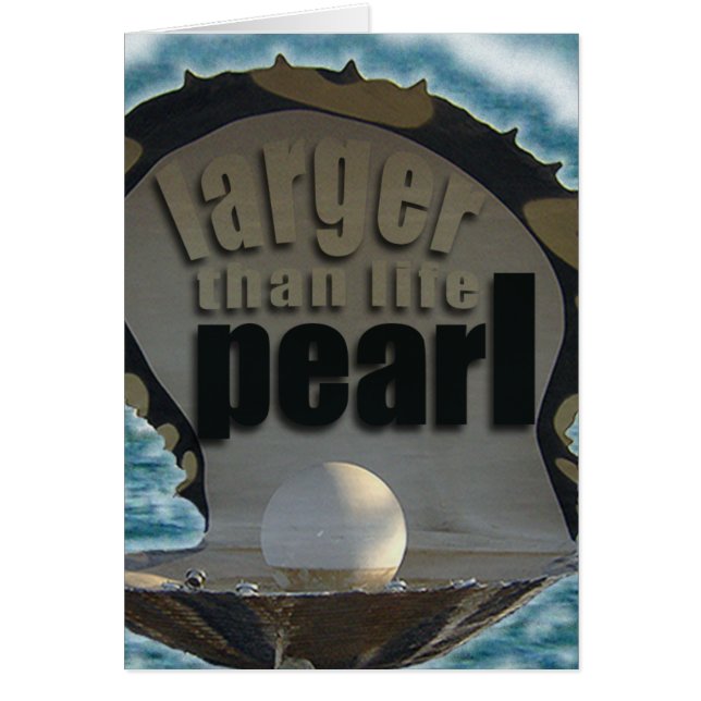 Cartão Maior do que a pérola da vida (Frente)