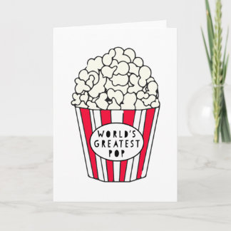 Cartão Maior Pop do mundo - Placa de Dia de os pais