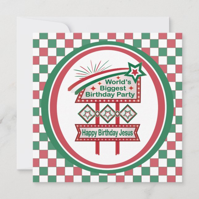 Cartão Maior Tenda de Festa de Aniversário do Mundo (Frente)