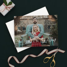 Mais alegres juntos foto de Natal sangrada Feliz N