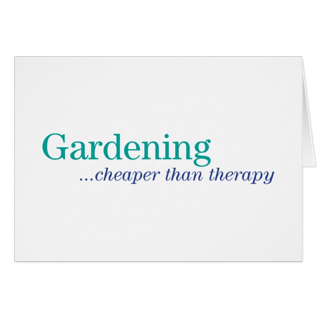 Cartão Mais barato do que a terapia (Frente horizontal)