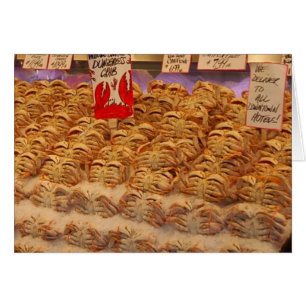 Cartão mais caranguejos