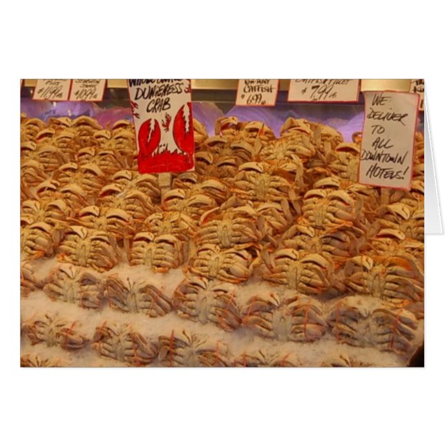 Cartão mais caranguejos (Frente Horizontal)