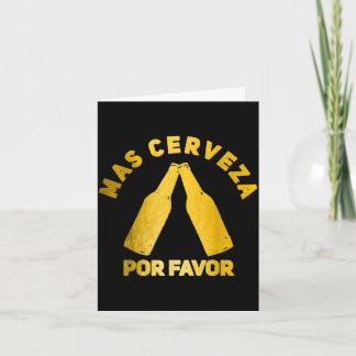 Cartão Mais cerveja por favor cinco de maio dia dos pais