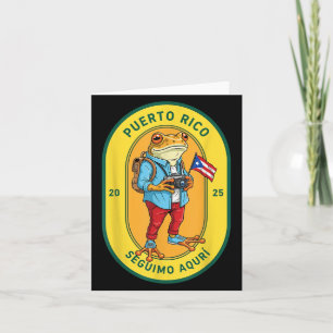 Cartão Mais Fotos Bandeira Porto-Riquenha Sapo Concho Eng